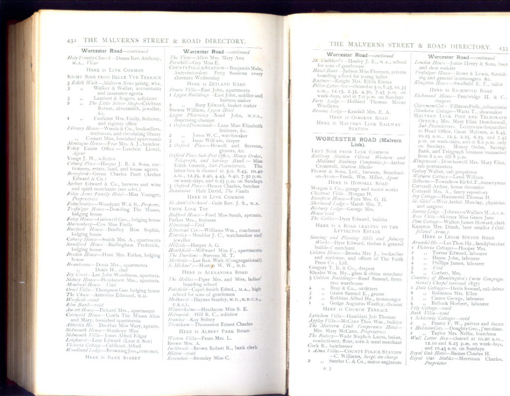 malvern street index