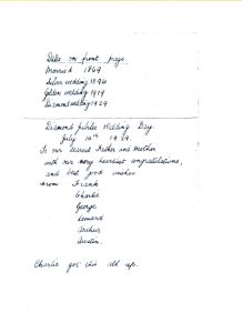 richard francis T golden wedding book