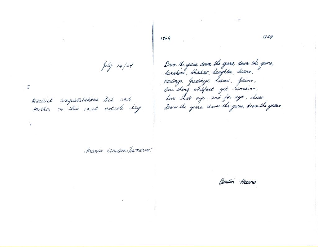 richard francis T golden wedding book