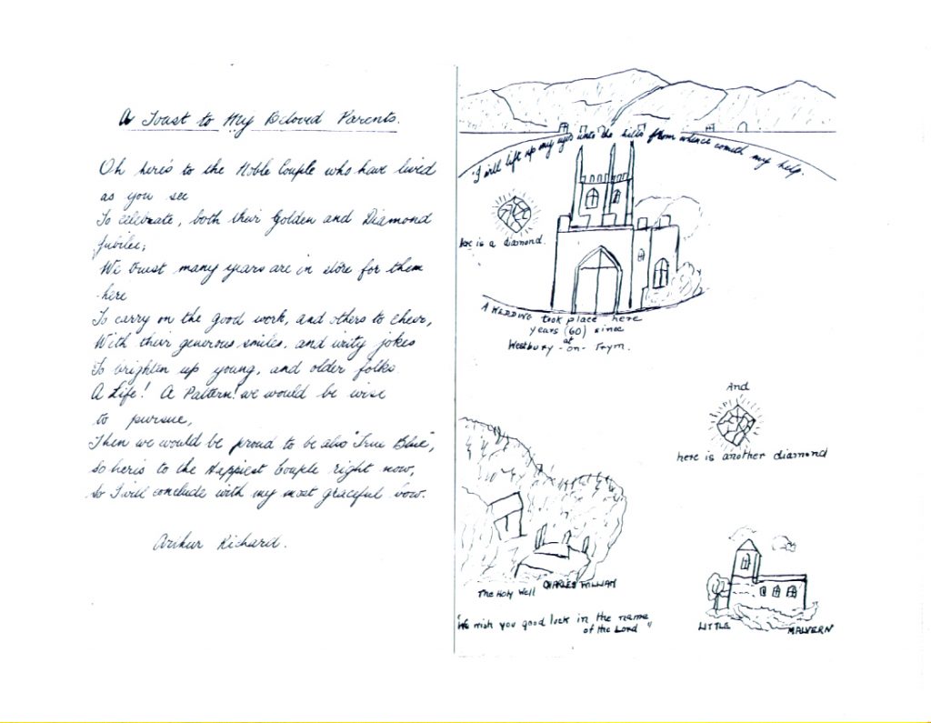 richard francis T golden wedding book