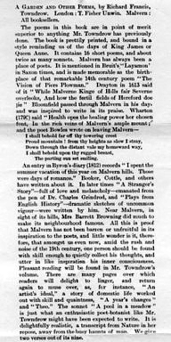 richard francis T a garden review