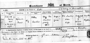 richard francis T birth cert