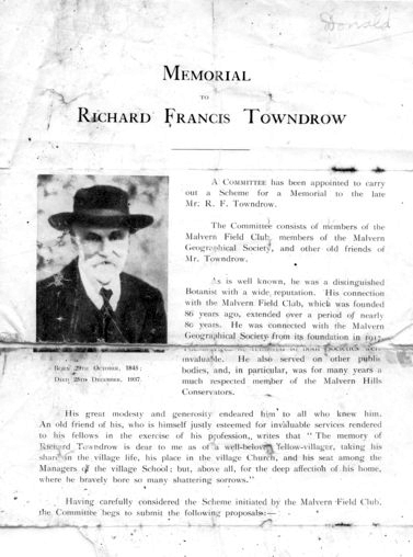 richard francis T in memoriam